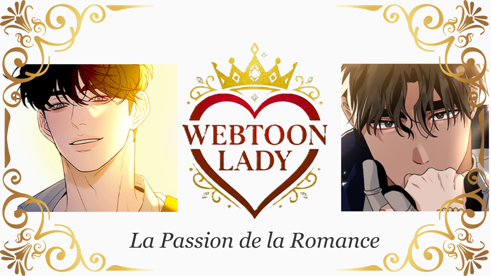 Illustration principale de Webtoon Lady - Romance passionnée et fantasy royale.