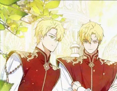 les jumeaux Gilliu et Mayron Lombardi adultes webtoon La Nouvelle Cheffe de Clan - 