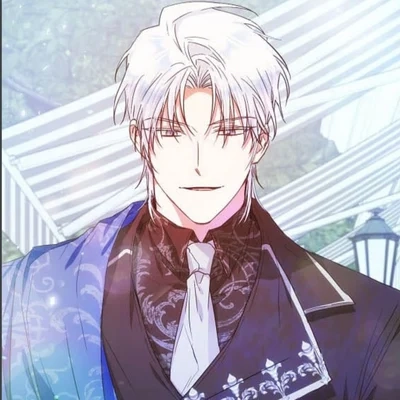 Abel, père adoptif emblématique des webtoons historiques, représenté avec une expression calme et mélancolique dans un costume impérial élégant.