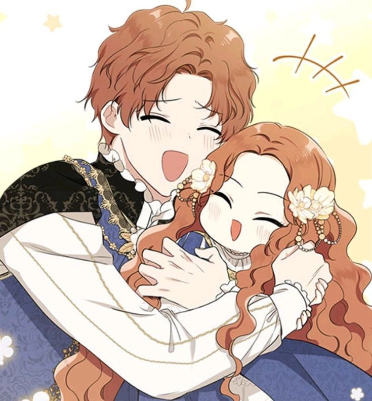 Mr. Rustichel enlace joyeusement Lippe dans Lady Baby, illustrant la tendresse paternelle et la protection familiale dans les webtoons.