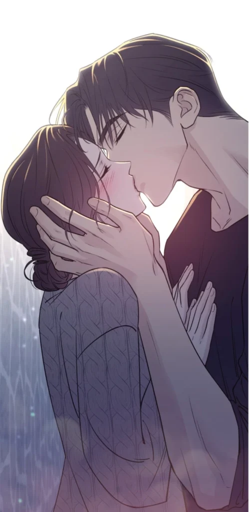 Scène de tension intime entre Jeong et Sahee dans Nos Tabous illustrant domination émotionnelle et perte de contrôle.