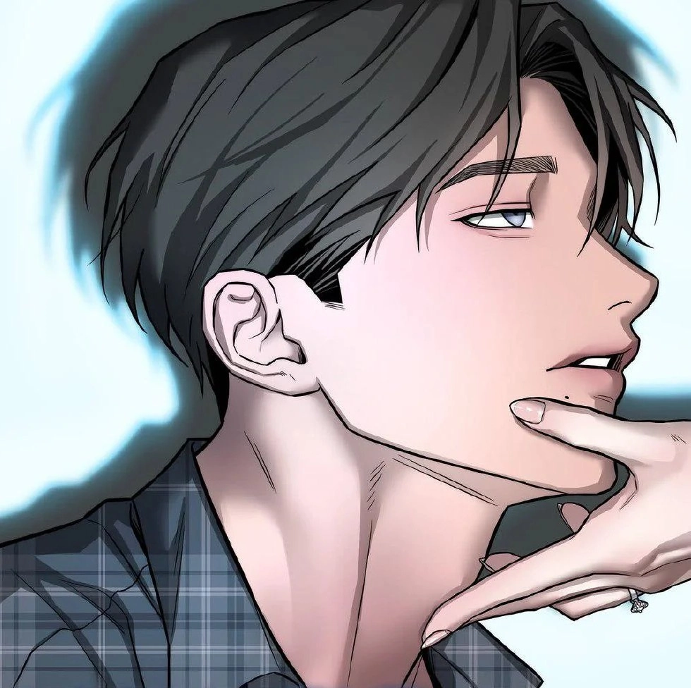 Visuel promotionnel de Jeong Hoon dans My Wish Is Not a Sin, montrant son profil, son regard intense et son grain de beauté sous la lèvre.