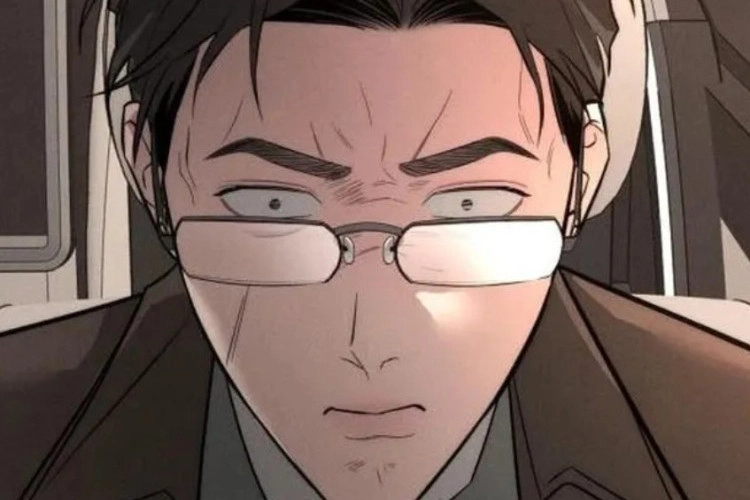 Mu Yeol dans My Wish Is Not a Sin affichant une expression de colère et de tension derrière ses lunettes.