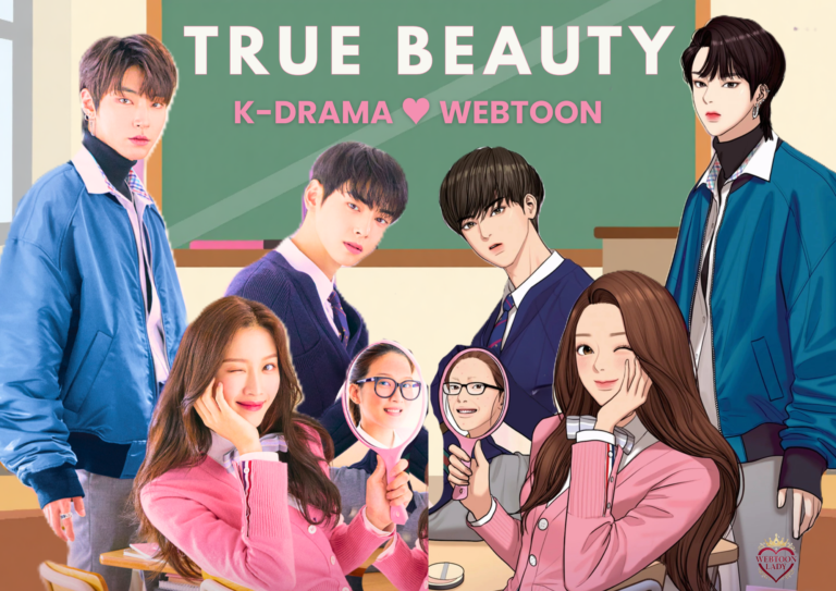Comparaison entre les versions webtoon et K-drama de True Beauty, illustrant la manière dont une même histoire peut être vécue différemment selon le support.